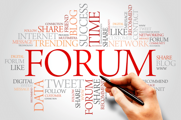 online forums to find target audience